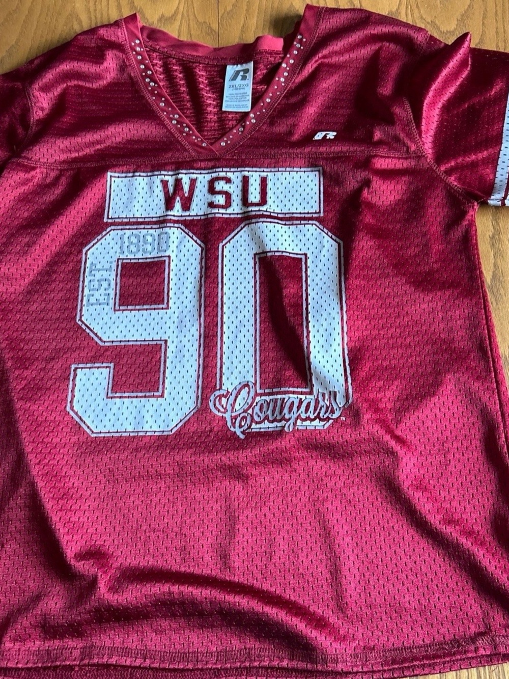 Vintage Washington State Cougars Jersey Women’s 2XL/2XG Red Russell